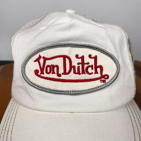 Y2K Von Dutch Trucker Mesh Trucker Hat Snapback Adjustable Unisex Cap Preowned - Picture 2 of 16